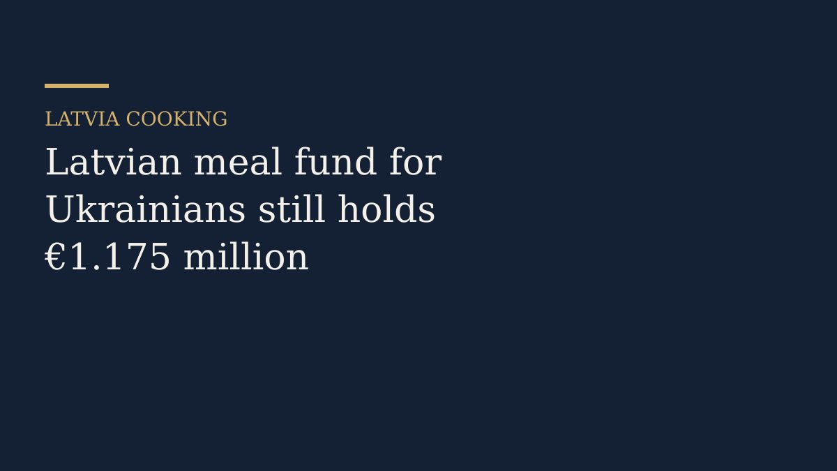 Municipal dining room with prepared meals set out on a serving counter.